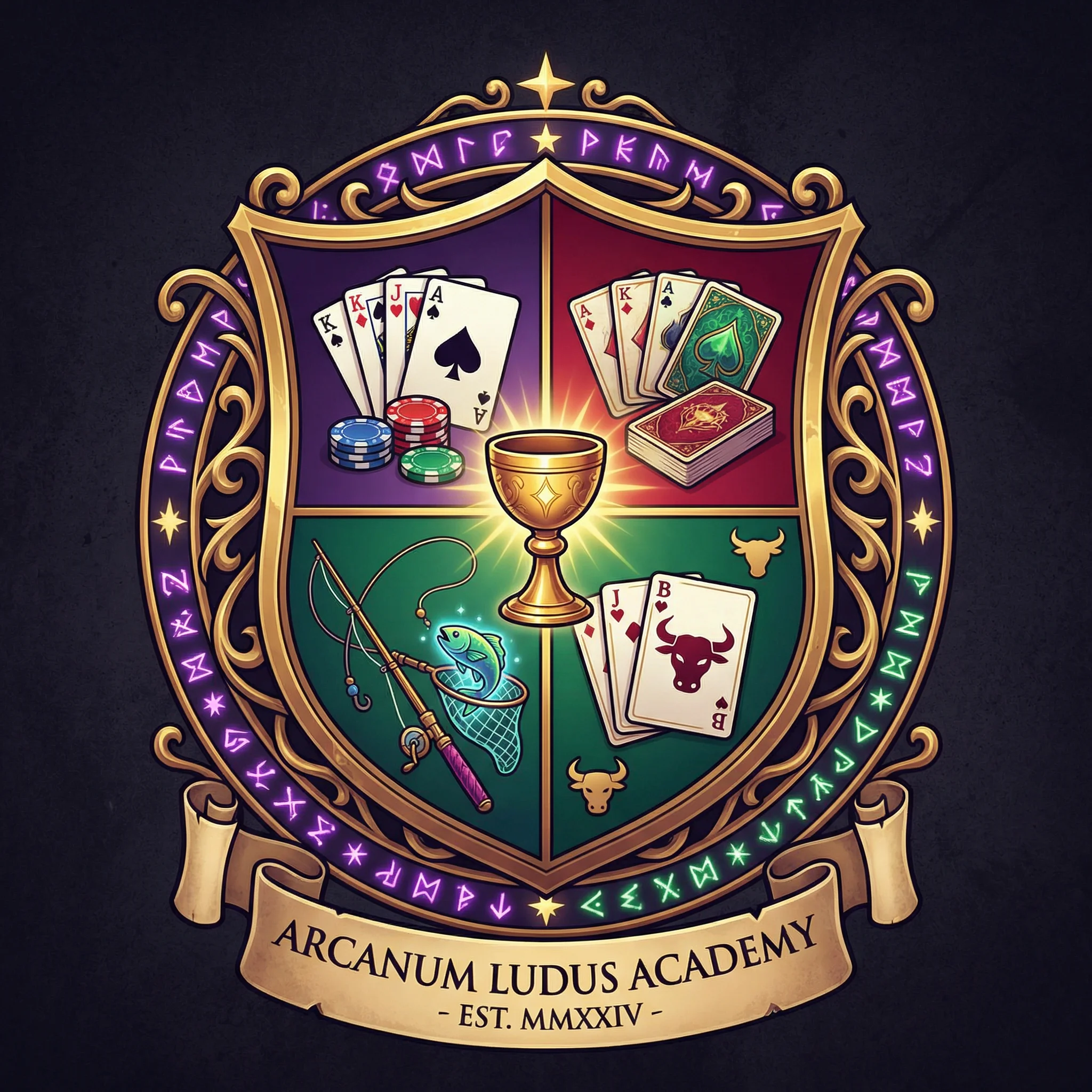 888棋牌魔幻学院标志